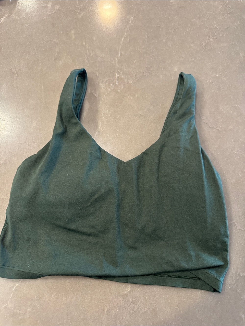 aerie OFFLINE Deep Green Scoop-Neck Crop Tank